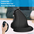 Ergonomic Vertical Mouse: 2.4G Bluetooth Dual Mode Optical Computer Mice,Wireless Rechargeable Mouse with Removable Palm Rest,Compatible with Wind...
