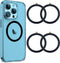 4PCS Magnetic Wireless Charger Universal Metal Rings,for MagSafe-Compatible Charger on iPhone 14/13/12 Pro/Max/Mini Case and Samsung Galaxy...