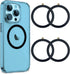 4PCS Magnetic Wireless Charger Universal Metal Rings,for MagSafe-Compatible Charger on iPhone 14/13/12 Pro/Max/Mini Case and Samsung Galaxy...