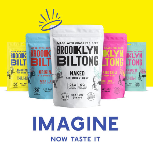 Brooklyn Biltong - Air Dried Grass Fed Beef Snack, South African Beef Jerky - Whole30 Approved, Paleo, Keto, Gluten Free, Sugar Free, Made in USA ...