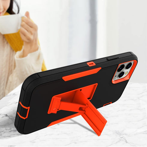 Designed for iPhone 12/12 Pro Case with Stand, Drop Protection work with Magnetic Car Mount, Dustproof light waterproof,Hybrid Hard PC Kickstand C...