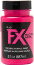 PlaidFX Neon Flexible Acrylic Paint Ideal for Pliable Surfaces and Cosplay Costumes, Non-Cracking or Peeling, No-Tack, Durable, 3 oz, Killer Pink...