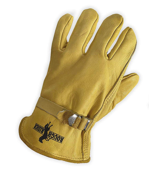 Galeton 25101PR-XL 25101PR Rough Rider Premium Leather, Strap & Buckle Driver Gloves, X-Large, Gold...