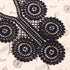1pc Embroidery Round Sexy V Lace Neckline Fabric, DIY Collar Lace Fabrics for Sewing Supplies Crafts (Black)...