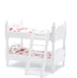 Wooden Dollhouse Furniture of Baby bunk bed with Ladder for Miniature Dollhouse Accessories - 1/12 Scale...