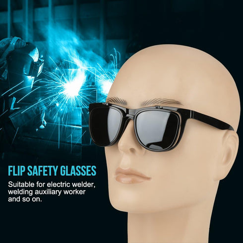 Flip-up Welding Goggles, Safety Welding Goggle Working Protective Goggles, Eye Protective Safety Glasses for Welding, Soldering, Torching, Brazing...