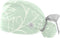Animated Pink Floral Working Caps with Buttons, Long Hair Scrub Hats Ponytail Holder for Women...