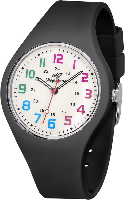 SIBOSUN Wrist Watch Nurse Watch Easy to Read Watches for Medical Students, Nurse, Doctors, Quartz Analog Second Hand Luminous Waterproof Silicone ...