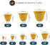 The HC Companies 10 Inch Caribbean Planter - Lightweight Indoor Outdoor Plastic Plant Pot for Herbs and Flowers, Honey...