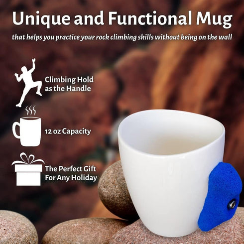 Dubbs Hardware Rock Climbing Mug - Rock Climbing Gear - Climber Hold Mug - Mountain Climbing Accessories and Gifts - Rock Climbing Hold Mug - Grea...