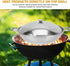 Kichvoe Stainless Steel Wok Pan with Lid 2pcs Double Handle Everyday Pan Nonstick Frying Pan Shabu Pot Seafood Cookware Fits All Stoves for Home O...