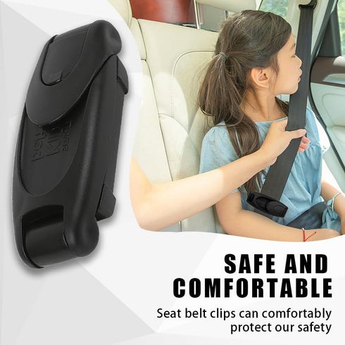 4Pcs Seatbelt Adjuster, Non-Slip Comfort Shoulder Neck Strap Positioner, Car Seat Belt Clips Protect Shoulder and Neck for Kids/Adults, Universal ...
