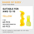 120PCS/60 Pairs T-Tap Quick Splice Disconnect Wire Terminals Spade Wire Connectors Yellow 12-10 AWG Male Female Fully Insulated Electrical Car Aut...