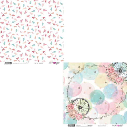 Papers For You - Vellum Scrapbooking Paper Kit | "Together Forever" Collection | Includes 6 Single Sided Vegetable Papers with Different Designs |...