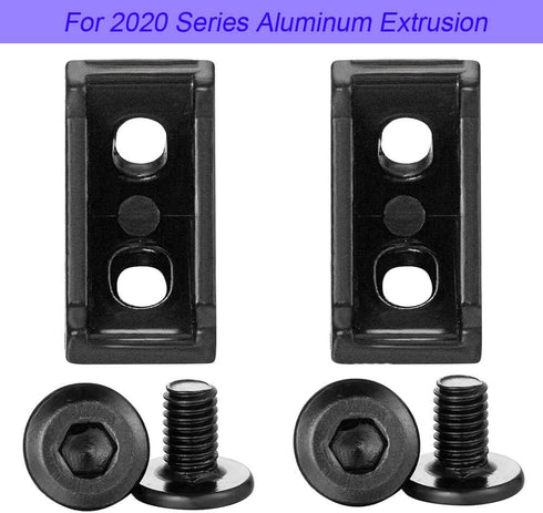 10Sets 2020 Corner Bracket Connectors for 2020 Series 6mm Slot Aluminum Extrusion Profile Accessories(Black)...