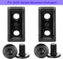 10Sets 2020 Corner Bracket Connectors for 2020 Series 6mm Slot Aluminum Extrusion Profile Accessories(Black)...