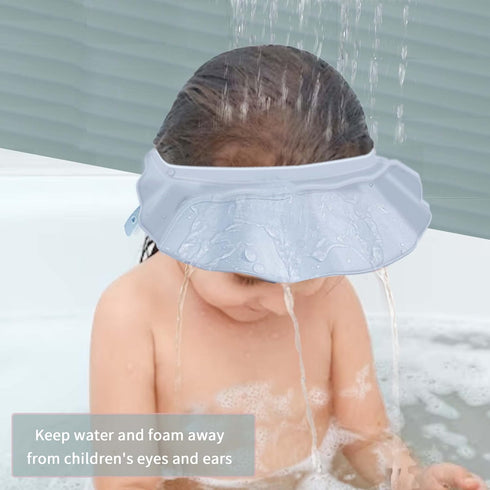 Baby Kids Shower Cap Shower Cap for Kids Shampoo Bath Bathing Hat Silicone Adjustable Washing Hair Shower Bathing Protection Bath Cap for Toddler,...