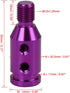 X AUTOHAUX M12 X 1.25 Car Universal Purple Gear Shift Knob Adapter for Non Threaded Shifter...