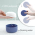 Silicone Round Travel Soap Case, Leak Proof Shampoo Bar Holder, Travel Soap Container with Soap Saver, Slip-Resistant Shampoo Bar Holder for Showe...