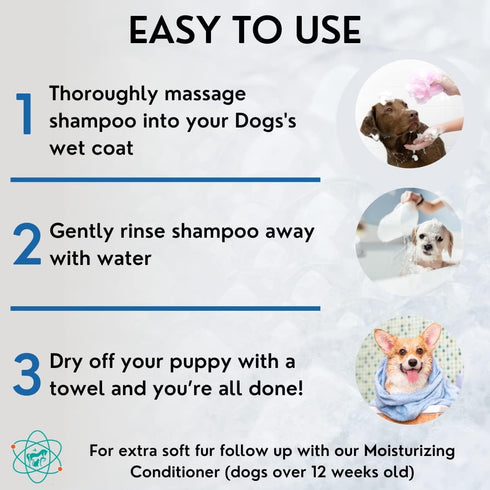 8 floz 5 in 1 Dog Shampoo for Itchy Skin - Sensitive Skin Dog Shampoo for Smelly Dogs - Dog Shampoos & Conditioners - Made in The USA...