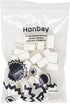 Honbay 24PCS White Plastic Watercolor Half Pans Empty Watercolor Paint Half Pans...