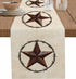 Texas Western Star Rustic Table Runner-Cotton linen-Long 72 inche Barn Star Dresser Scarves,Kitchen Coffee/Dining Farmhouse Cowboy Tablerunner for...