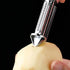 Fruit Peeling Knife, Digging Eyes, Grater, Multifunctional Vegetable Slicer, Zinc Alloy Three-In-One Scraper Peeler, Food Chopper with Non-Slip Ha...