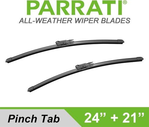 PARRATI® 24 Inch & 21 inch of High Performance Premium All-Season Automotive Replacement Windshield Wiper Blades, Easy DIY Install & Superior Road...