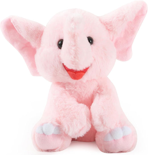 Elephant Stuffed Animal Pink Stuffed Elephant Plush Toys Cute Plush Elephant Toy Elephant Gifts for Women Elephants Stuffed Animals for Kids Girlf...