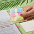 BAYTORY Transparent Sticky Notes, 3 x 3 inch Clear Waterproof See Through Memo Pad, Self-Adhesive Translucent Writable Index Tabs for Annotating B...