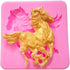 2Pcs Small Size Horse Fondant Mold, Silicone, Chocolate Candy Gum Paste Sugar Craft Cake Decorating Tool, Polymer Clay Resin Epoxy Casting Mold, P...