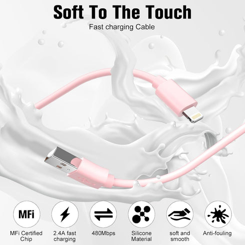 iPhone Charger Fast Charging ?Apple MFi Certified? 3Pack 3ft USB to Lightning Cable iPhone Charger Cord Compatible with iPhone 14/13/12/11 Pro Max...