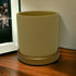 Ceramic Planter Pot with Drainage Hole and Saucer - Succulent Planters with Tray - Single - Perfect Fo Small Plants or Succulents - 4inx3.5in...