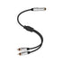 PNGKNYOCN 6.35mm to 2RCA Audio Cable, 1/4" TRS Female Stereo Jack to Dual RCA Male Plug Y Splitter Adapter Cable for Guitars?Speaker,Home Stereo S...