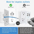 5-Outlet Surge Protector Wall Charger with 4 USB Ports - 1680J Multi Plug for Home, Office, Travel...