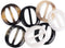 XINGZI 6PCS Plastic Oval Smoothly Fashion Silk Scarf Clips Clasp Ring Scarf Buckle Slides Clothing Ring Wrap Holder for Women Girls Silk Neckerchi...