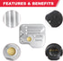 Automatic Transmission Filter with Gasket Kit Fits for U250E U151E U151F Transmission - Toyota Lexus Camry Highlander RAV4 Sienna Avalon ES330 RX3...