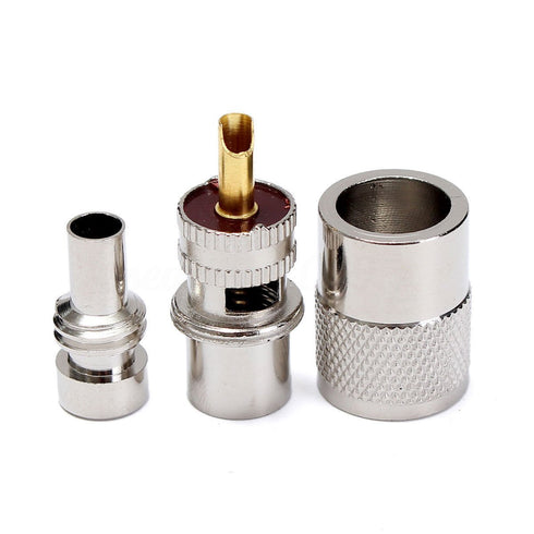 PL259 Solder Connector Plug with Reducer for RG8X Coaxial Coax Cable 10Pack...