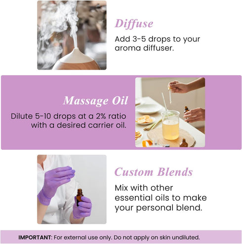 Handcraft Blends Lavender Essential Oil – Huge 4 Fl Oz – 100% Pure and Natural – Premium Grade Essential Oil for Diffuser and Aromatherapy, Skin, ...