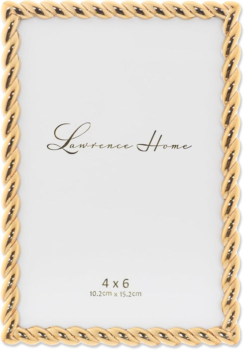 Lawrence Frames 4x6 Golden Rope Picture Frame (712046)...