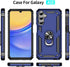 for Samsung Galaxy A15 5G Case with HD Screen Protector : Military Grade 16ft Drop Tested Ring Shockproof Protective Phone Case - Samsung Galaxy A...