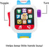 Fisher-Price Laugh & Learn Baby to Toddler Toy Time to Learn Smartwatch with Lights & Music for Pretend Play Ages 6+ Months...