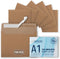 MOS A1 Invitation Envelopes – 3-5/8" x 5-1/8" Kraft Mailing Envelopes Self Seal (100 Count) – 120GSM/ 32LB Bond Heavy Duty – Gift Card Envelopes, ...