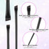 3 Pcs Fine Angled Eyeliner Brush Thin Eyebrow Brush Set Precision Gel Eye Liner Brush Brow Tint Brush Fine Angled Tinting Brushes Ultra Thin Slant...