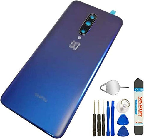 BSDTECH Battery Back Cover Rear Panel Glass +Camera Lens for Oneplus 7 Pro 6.67" GM1911 GM1913 GM1917 GM1910 GM1915 (Nebula Blue)...