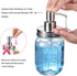 Mason Jar Bathroom Accessories Lids Set(4pcs) -Jars Not Included -Soap Dispenser,Toothbrush Holder,and Apothecary Jars Lids for Regular Mouth Maso...