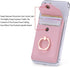 Cell Phone Card Holder RFID Ring Stand Stick on Wallet Card Holder for Back of Phone iPhone Android and All Smartphones Adhesive Credit Card Holde...