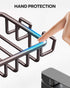 Nieifi Soap Dish Holder with 4 Hooks Stainless Steel Bronze Adhesive for Shower, Bathroom...