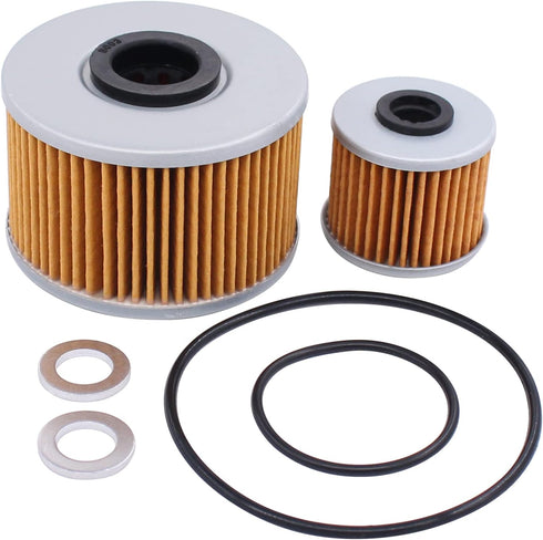 ApplianPar Oil Filter and O Ring Change kit for Honda Pioneer 1000 1000-5 2016-2021 replaces 94109-14000 94109-12000 15412-MGS-D21 15412-HP7-A01 9...