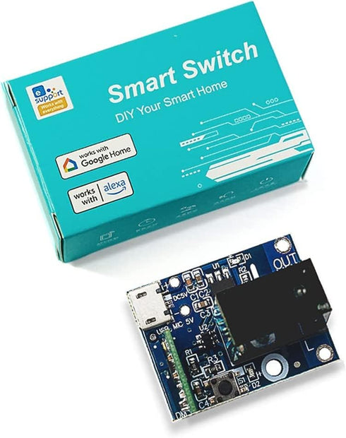 QIACHIP Home Automation Electrical WiFi Relay Module USB DC 5V Inching Selflock Dry Contact Receiver for Access Control Garage Door Computer Power...